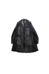 Comme Des Garçons Homme Deux Comme Des Garcons Homme Plus Tulle-inserts Coat Black