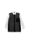 Comme Des Garçons Homme Deux Comme Des Garcons Homme Plus Tulle Layered Shirt White