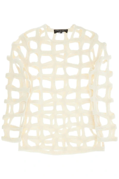 COMME DES GARÇONS HOMME DEUX COMME DES GARÇONS HOMME PLUS WOOL CUT OUT TOP WITH ITALIAN