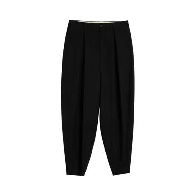 Pre-owned Comme Des Garçons Homme Deux Comme Des Garçons Homme Plus Wool Gabardine Medium Pant 'black' | Men's Size L