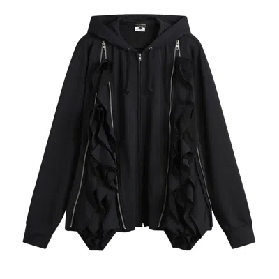 Pre-owned Comme Des Garçons Homme Deux Comme Des Garçons Homme Plus Zip Hooded Coat 'black' | Men's Size M