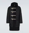 Comme Des Garçons Homme Deux Comme Des Garçons Homme Quilted Wool Duffel Coat In Black
