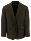 COMME DES GARÇONS HOMME DEUX COMME DES GARÇONS HOMME SELF TIE FASTENED BLAZER