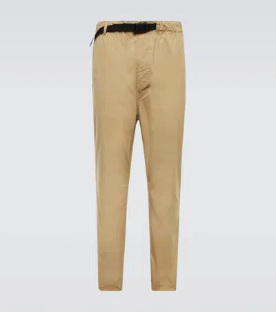 Comme Des Garçons Homme Deux Straight Cotton Pants In Beige