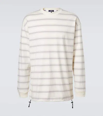 Comme Des Garçons Homme Deux Comme Des Garçons Homme Striped Cotton Jersey T-shirt In White