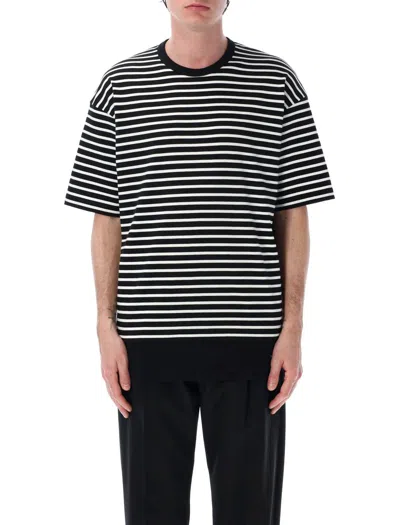 Comme Des Garçons Homme Deux Comme Des Garçons Homme Stripes T-shirt In Black