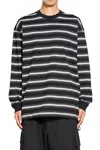 Comme Des Garçons Homme Deux Stripe-pattern Long-sleeve T-shirt In Black