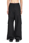 Comme Des Garçons Homme Deux Wide Trousers In Cotton In Black