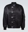 Comme Des Garçons Homme Deux Black Double Twill Bomber Jacket In Black