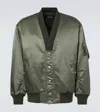 Comme Des Garçons Homme Deux V-neck Bomber Jacket In Green