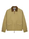 Comme Des Garçons Homme Deux Corduroy-collar Flap-pocket Jacket In Nude