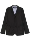 Comme Des Garçons Homme Deux Cotton Blazer In Black