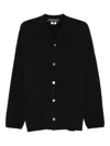 Comme Des Garçons Homme Deux Cotton Blend Cardigan In Black