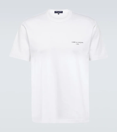 Comme Des Garçons Homme Deux Cotton Jersey T-shirt In White