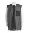 Comme Des Garçons Homme Deux Comme Des Garcons Homme Plus Tulle Layered Shirt White In White