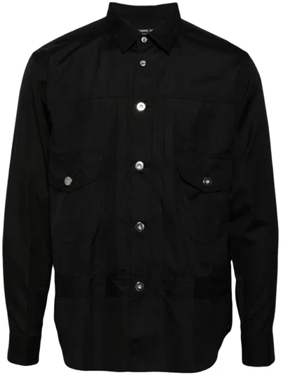 Comme Des Garçons Homme Deux Cotton Shirt In Black