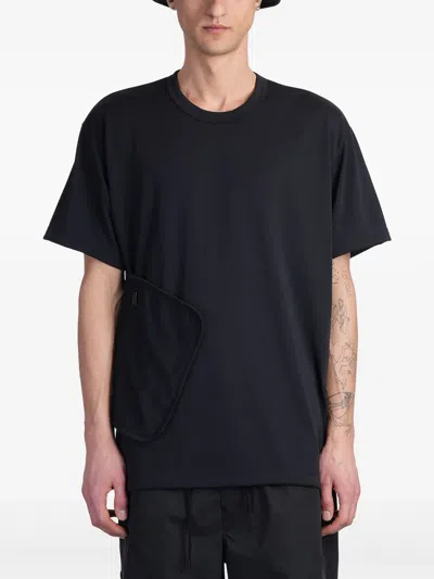 Comme Des Garçons Homme Deux Panelled T-shirt In Black