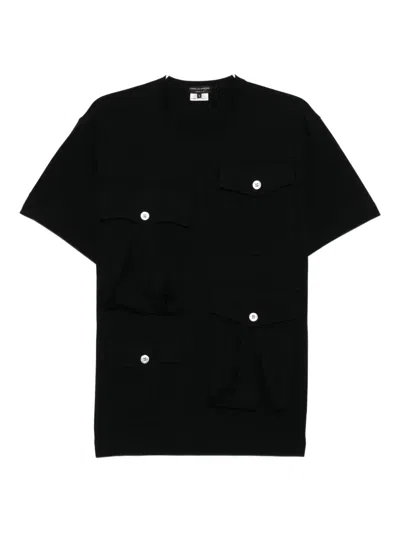 Comme Des Garçons Homme Deux Cotton T-shirt In Black