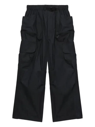 Comme Des Garçons Homme Deux Cotton Trousers In 蓝色