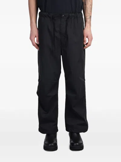 Comme Des Garçons Homme Deux Cotton Trousers In Black
