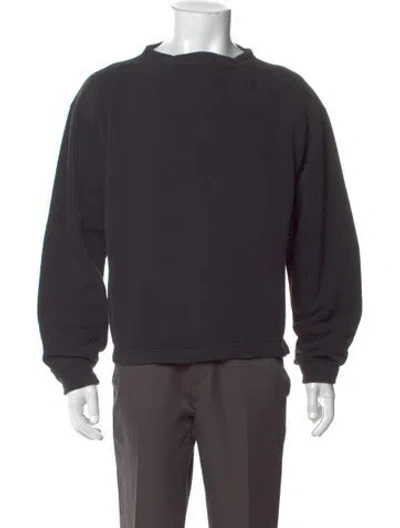 Pre-owned Comme Des Garçons Homme Deux Crew Neck Long Sleeve Sweatshirt In Black