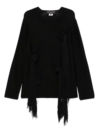 Comme Des Garçons Homme Deux Crew-neck Sweater In Black