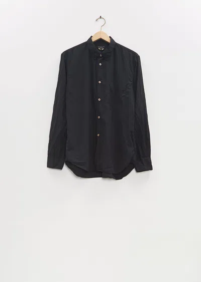 Comme Des Garçons Homme Deux Crinkle Effect Button Up Shirt In Black