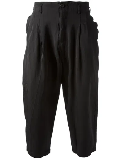Comme Des Garçons Homme Deux Cropped Harem Trouser In Black