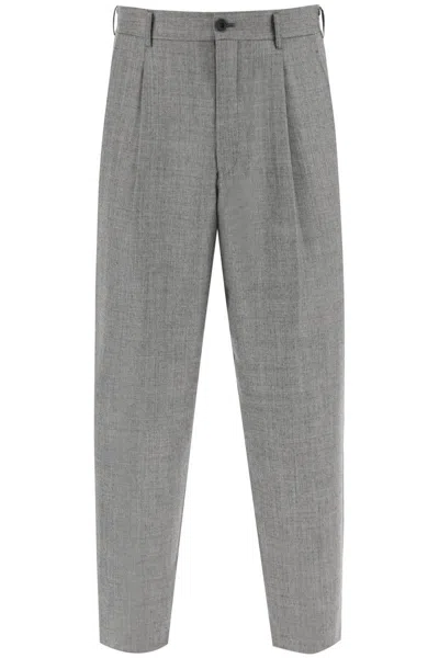 COMME DES GARÇONS HOMME DEUX CROPPED LIGHT WOOL PANTS