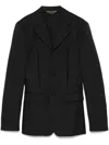 Comme Des Garçons Homme Deux Cut-out Blazer In Black
