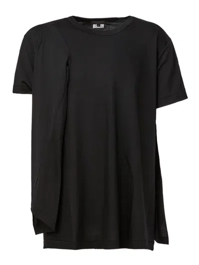 Comme Des Garçons Homme Deux Cut Out Detail T-shirt In Black