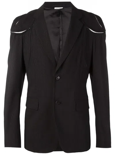 Comme Des Garçons Homme Deux Cut-out Details Blazer In Black