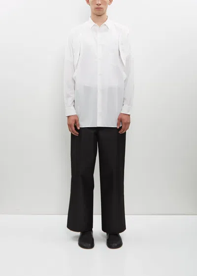 Comme Des Garçons Homme Deux Cut Out Shirt In White