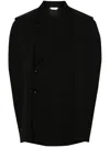 Comme Des Garçons Homme Deux Cut-out Single-breasted Blazer In Black