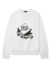Comme Des Garçons Homme Deux Dead Stop Graphic Sweatshirt In White