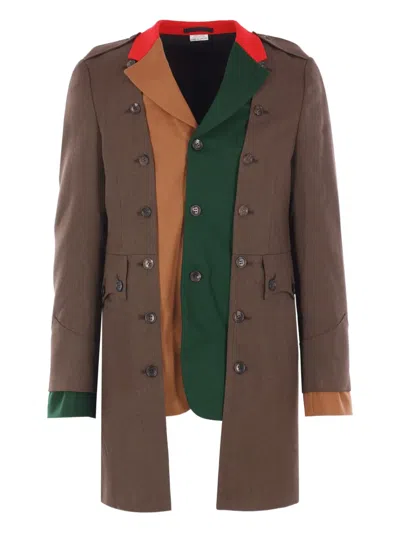 COMME DES GARÇONS HOMME DEUX DECONSTRUCTED BUTTON JACKET