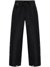 Comme Des Garçons Homme Deux Decorative Button Trousers In Black