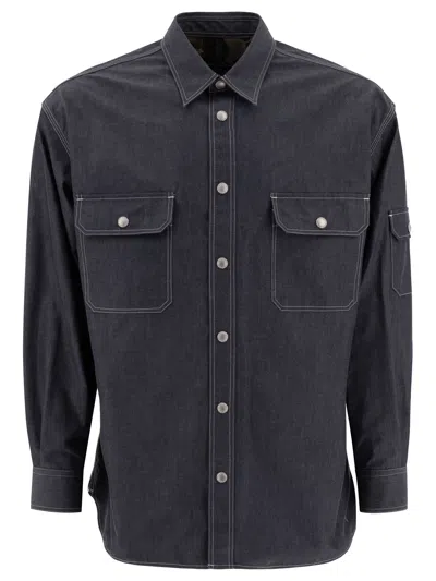 Comme Des Garçons Homme Deux Denim Overshirt Jackets Blue