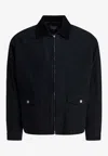 Comme Des Garçons Homme Deux Denim Jacket With Zipper Jackets And Coats Black In Blue