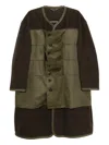 Comme Des Garçons Homme Deux Distressed Coat In Green