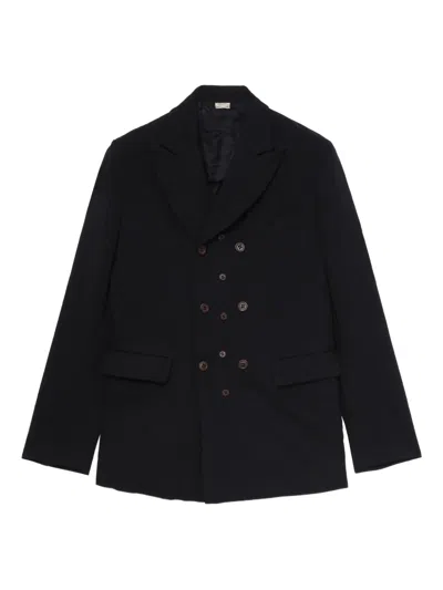 Comme Des Garçons Homme Deux Double-breasted Button Jacket In Black