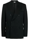 Comme Des Garçons Homme Deux Double-breasted Wool Blazer In Schwarz