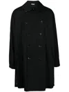 Comme Des Garçons Homme Deux Comme Des Garçons Homme Plus Wool Coat In Black