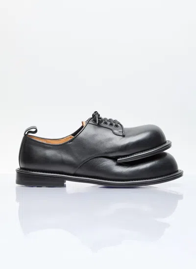 Comme Des Garçons Homme Deux Double-footed Derby Shoes In Black