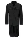 Comme Des Garçons Homme Deux Comme Des Garçons Homme Plus Double Layer Blazer Jacket In Black