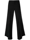 Comme Des Garçons Homme Deux Draped-panel Slim-fit Wool Trousers In Black