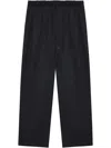 Comme Des Garçons Homme Deux Drawstring Trousers In 蓝色