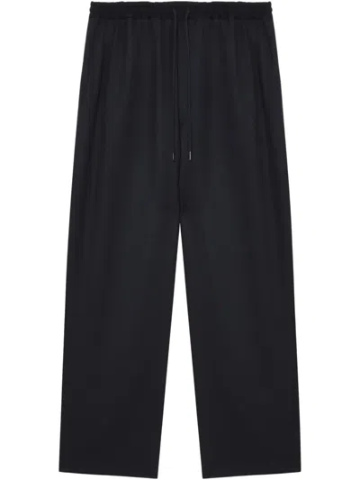 Comme Des Garçons Homme Deux Drawstring Trousers In 蓝色