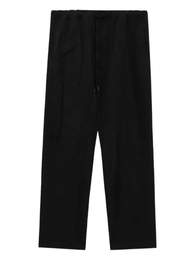 Comme Des Garçons Homme Deux Drawstring Trousers In Black