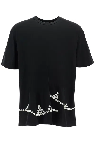 COMME DES GARÇONS HOMME DEUX EMBROIDERED BUTTON-UP T
